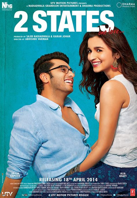 2 states film. Media. A man and a woman come from two very different cultural backgrounds, and decide that they won't get married until they convince their parents. As feared, differences between the families pose a hurdle. 