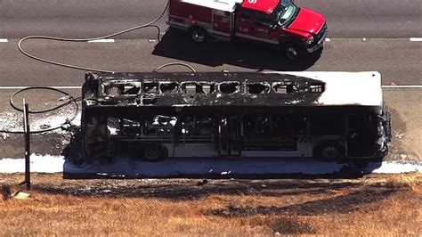 2 taken to hospital after VTA bus in San Jose catches fire
