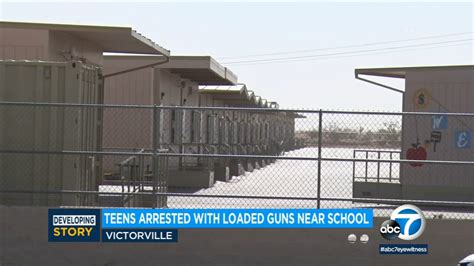 2 teens arrested after weapons call at school in southwestern …