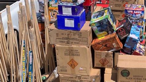 2 tons of illegal fireworks found in Southern California, with 2 arrested