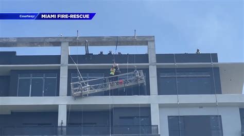 2 workers stuck on 21st floor of Brickell building pulled to safety