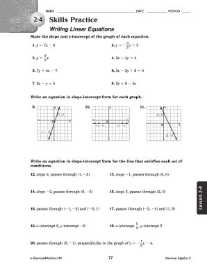 2-4 skills practice writing linear equations. Solve by completing the square: Non-integer solutions. Worked example: completing the square (leading coefficient ≠ 1) Solving quadratics by completing the square: no solution. Proof of the quadratic formula. Solving quadratics by completing the square. Completing the square review. Quadratic formula proof review. 