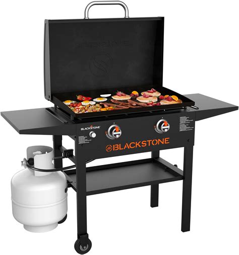 2-Burner Propane Gas Grill in Black with Grill Cover