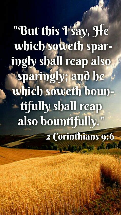 2-corinthians 9:6 - But this I say, He which soweth sparingly ... - GodTube