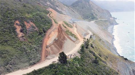 2-mile closure of Highway 1 remains in effect on Big Sur coast due to recent slide activity