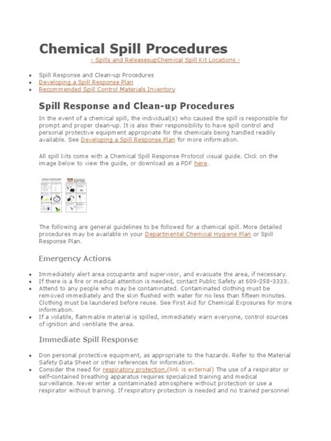 2. General Chemical Spill Procedures - wintechmobiles.com