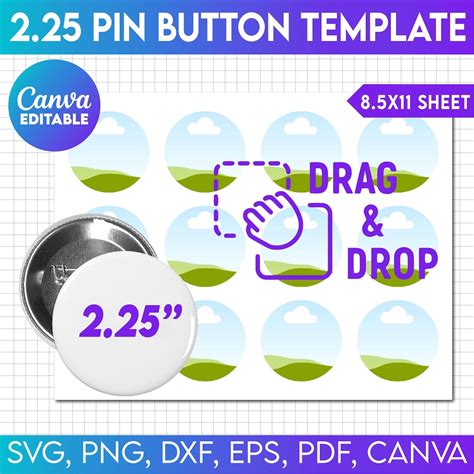 2.25 Inch Pin Template