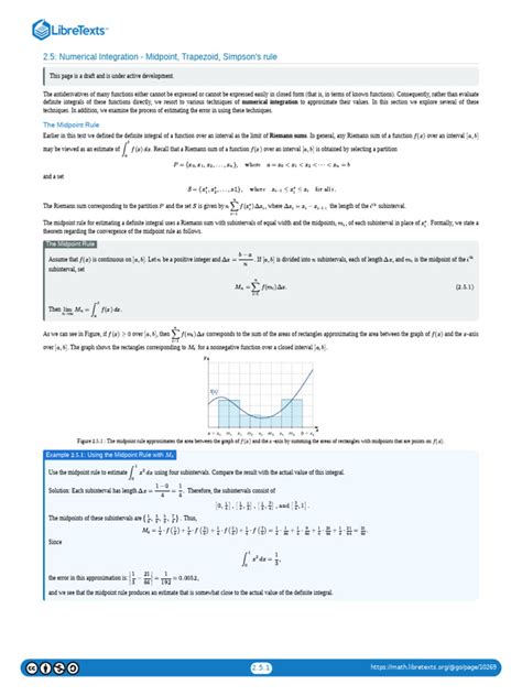 2.5: Numerical Integration - Midpoint, Trapezoid, …