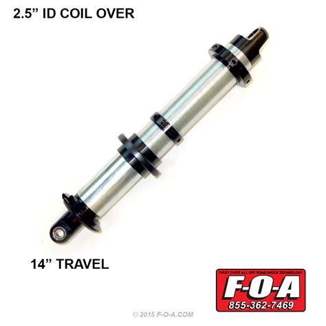 2.5″ ID Coilover Shock 14″ Travel - f-o-a.com