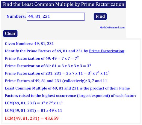 2.6: Prime Factorization and the Least Common Multiple - wintechmobiles.com