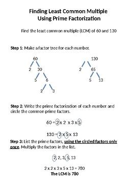 2.9: Prime Factorization and the Least Common … - wintechmobiles.com