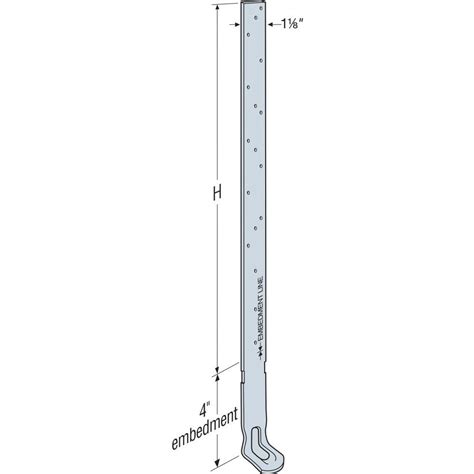 20" Galvanized Heavy Embedded Truss Anchor - FastoolNow