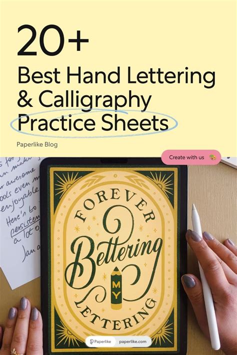 20+ Best Hand Lettering & Calligraphy Practice Sheets - muktibox.com