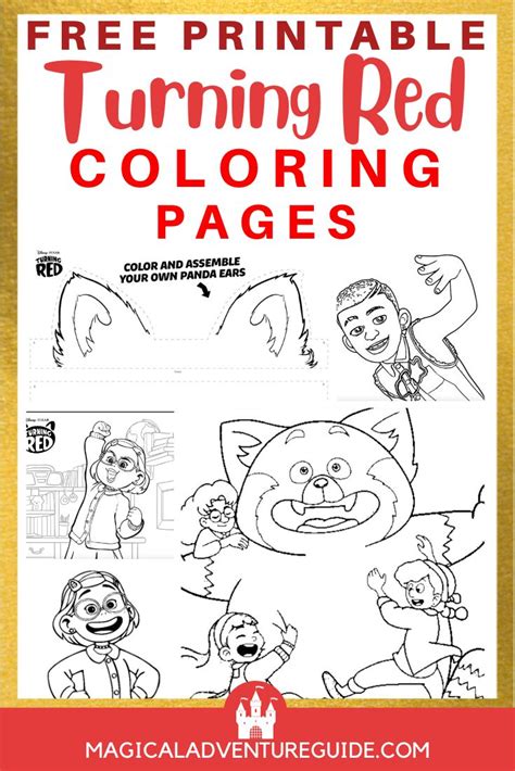 20+ Best Turning Red Coloring Pages Magical Adventure Guide