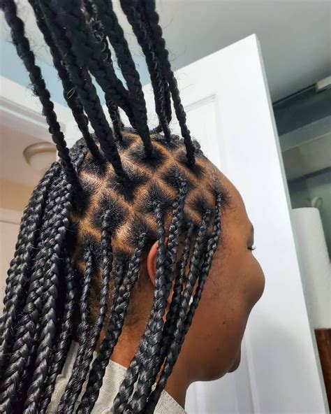 20+ Box Braid Parting Pattern Fashion Style