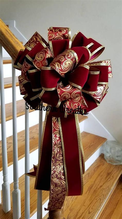 20+ Burgundy And Gold Christmas Tree Ribbon - The Urban …