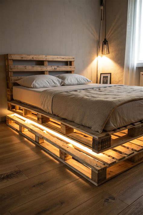 20+ Creative Pallet Bed Frame Ideas to Try - Moss - raincitystudios.com