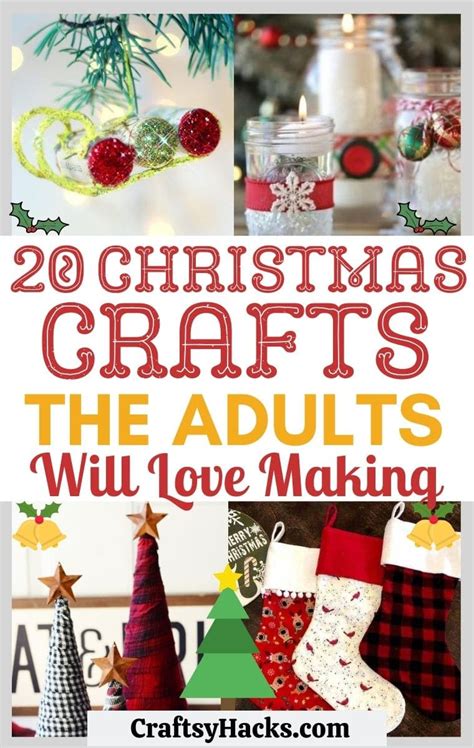 20+ Christmas Crafts for Adults To Make This Holiday …