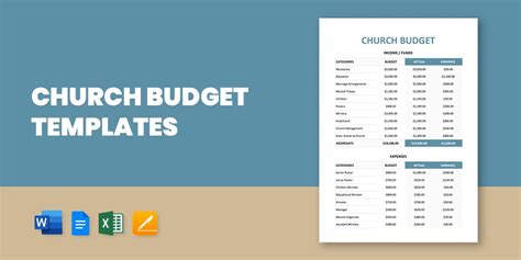 20+ Church Budget Templates in MS Word PDF Excel Apple Pages