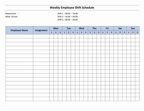 20+ Employee Schedule Template Excel DocTemplates