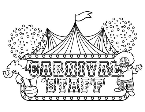 20+ Free Printable Circus Coloring Pages