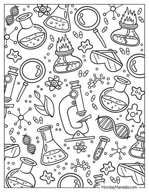 20+ Free Printable Science Coloring Pages