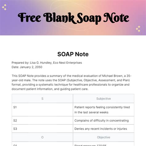 20+ Free SOAP Note Templates & Examples [Word] Best Collections