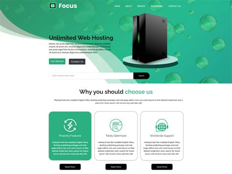 20+ Free Web Hosting Templates HTML5 TemplatesJungle