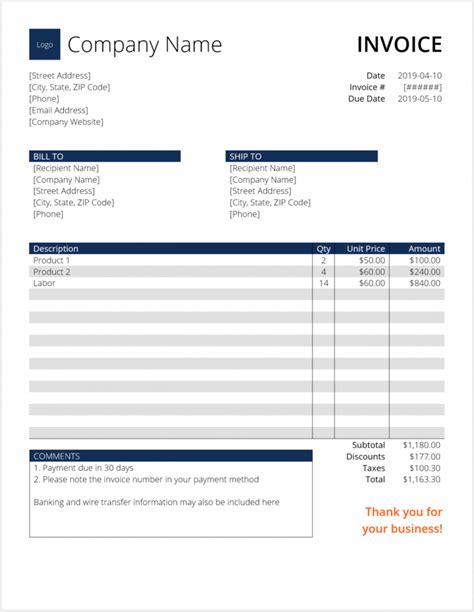 20 Awesome How To Write An Invoice On Word