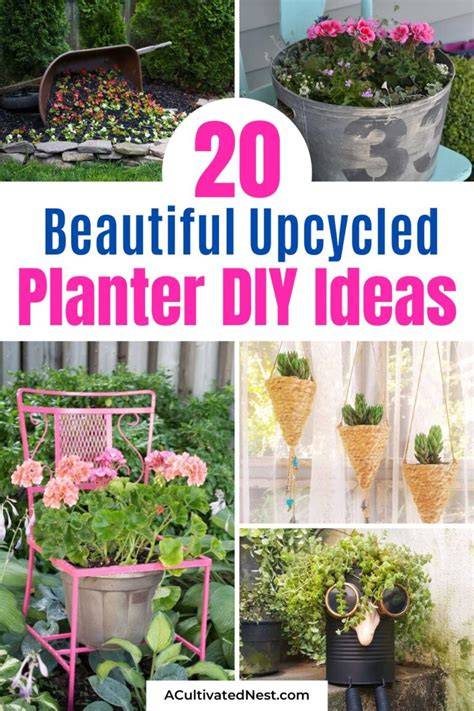 20 Beautiful Upcycled Planter Ideas - A Cultivated Nest - raincitystudios.com