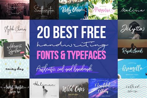 20 Best Free Handwriting Fonts for 2018 - CSSIgniter - muktibox.com