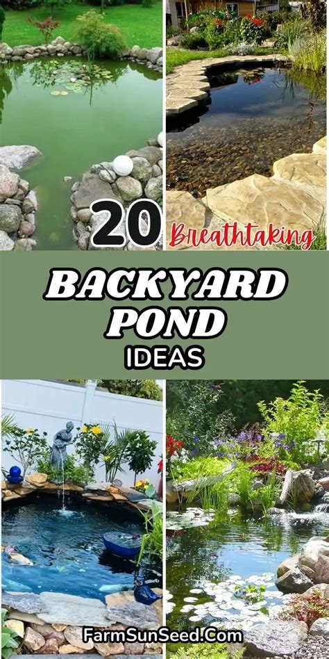 20 Breathtaking Backyard Pond Ideas for a … - raincitystudios.com