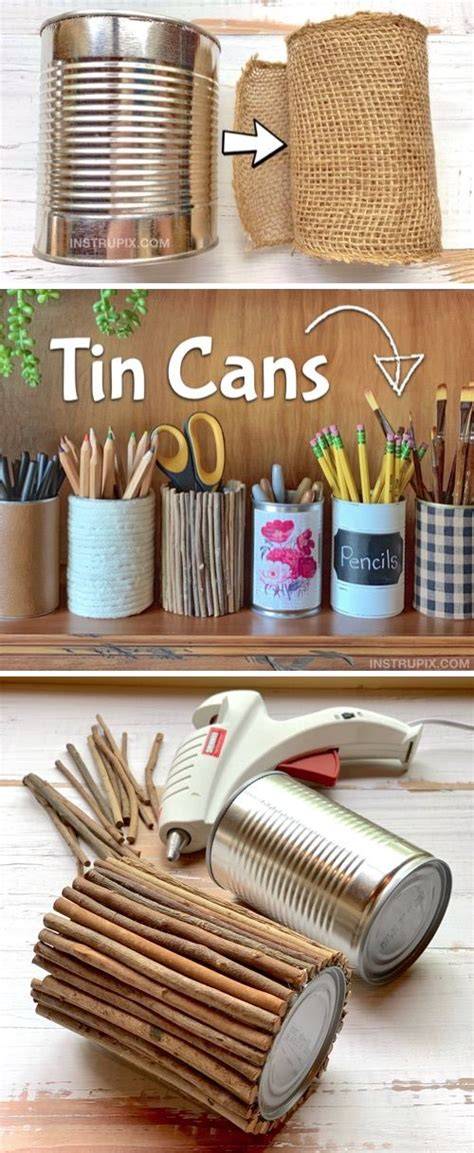 20 Brilliant DIY Tin Can Ideas For Upcycling and … - raincitystudios.com