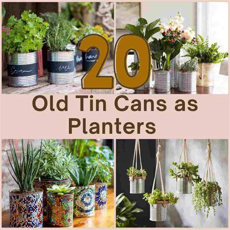 20 Brilliant Old Tin Cans as Planters - Bloomy Heaven - raincitystudios.com