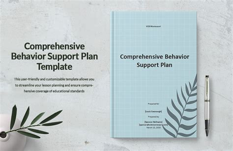 20 Behavior Support Plan Template Simple Template Design