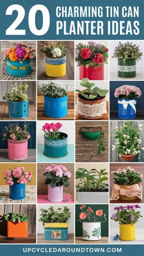 20 Charming Tin Can Planter Ideas to … - raincitystudios.com