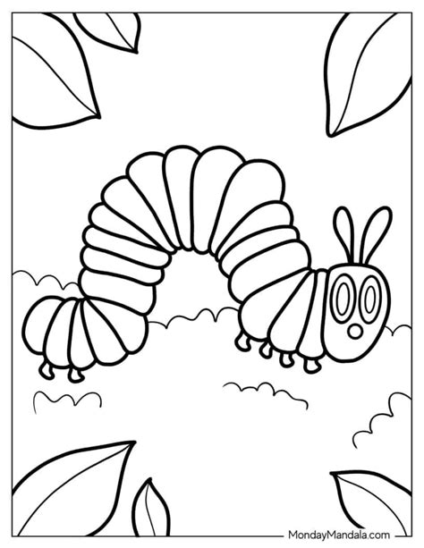 20 Caterpillar Coloring Pages (Free PDF Printables).