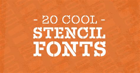20 Cool Stencil Fonts for Your Next Design Project Creative Market Blog