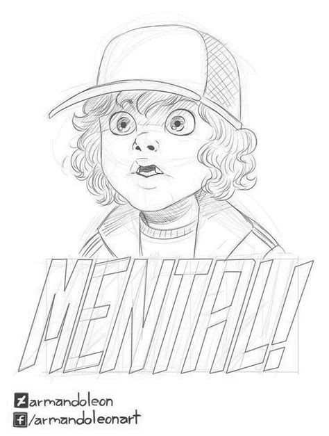 20 Dustin Stranger Things Coloring Pages Printable Coloring Pages