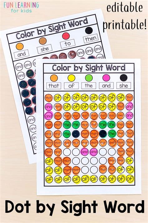 20 Editable Sight Word Games to Make Learning Fun!
