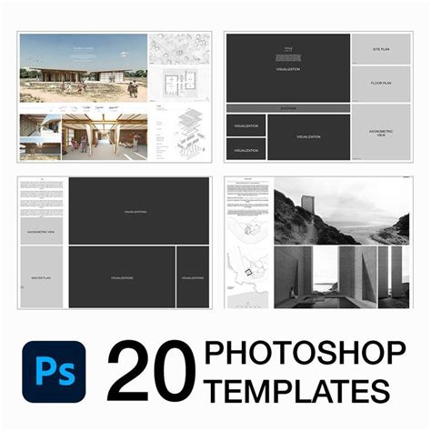 20 FREE PROJECT BOARDS TEMPLATES PACK Architecture portfolio template