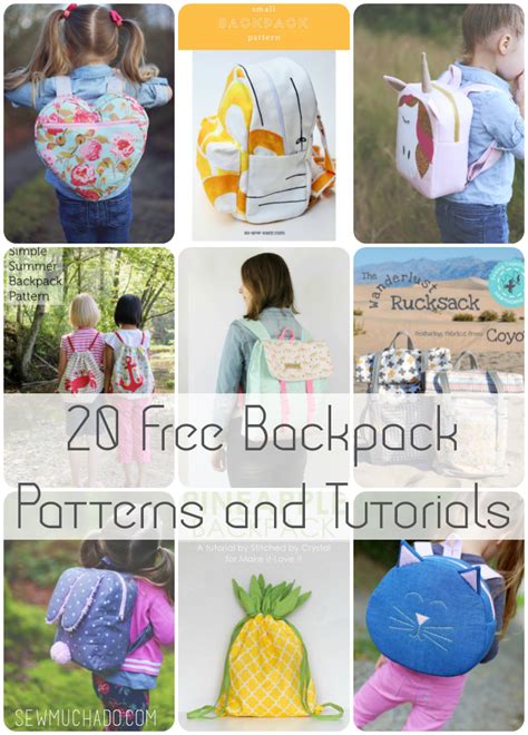 20 Free Backpack Patterns and Tutorials Sew Much Ado