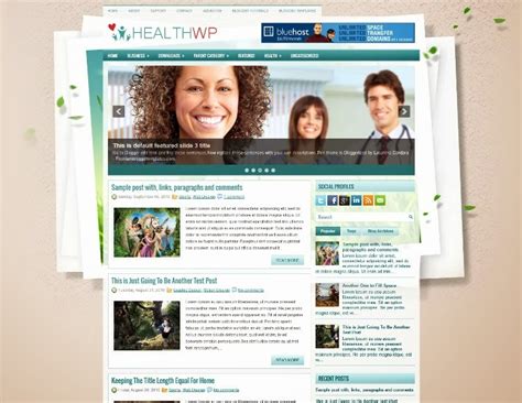 20 Free Blogger Templates For Health Webprecis