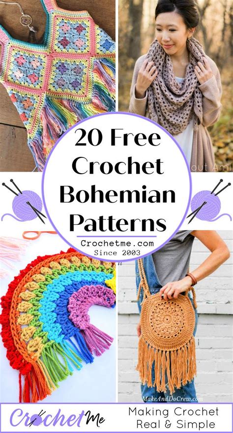 20 Free Boho Crochet Patterns Free Bohemian Crochet …