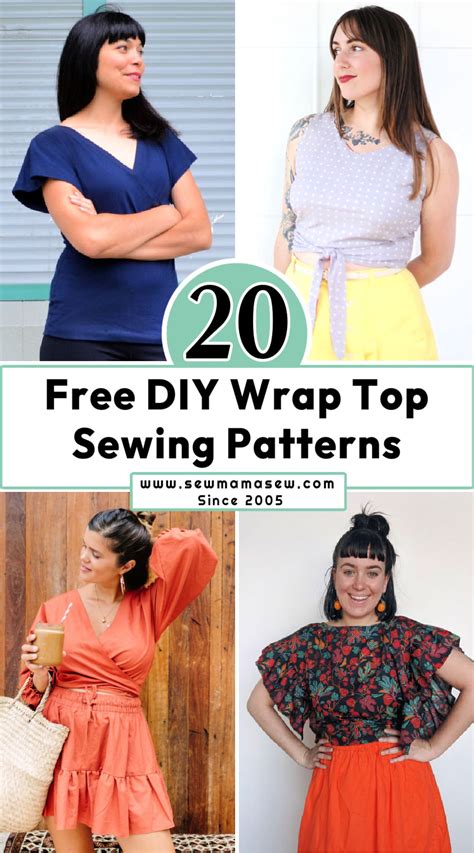 20 Free Wrap Top Patterns Wrap Shirt Pattern