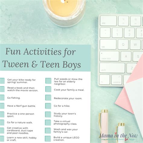 20 Fun Activities to Keep Your Tween and Teen Boys Happy