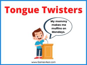 20 Fun And Easy Tongue Twister Examples - Games4esl