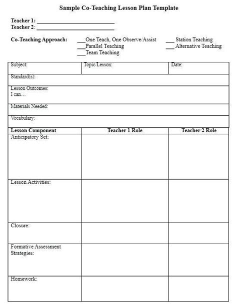 20 Head Start Lesson Plan Template Simple Template Design