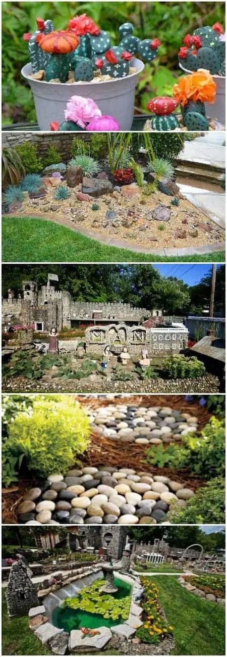 20 Ideas to Decorate Garden with Pebbles and Stones - muktibox.com