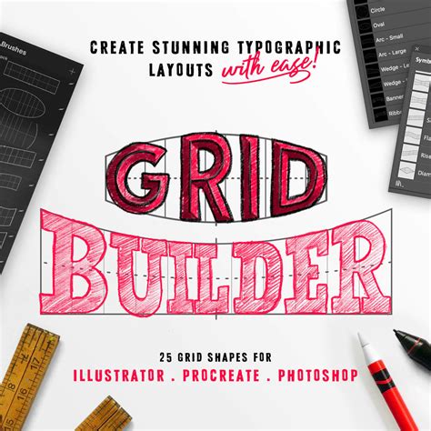 20 Lettering Composition Procreate Templates Lettering guide